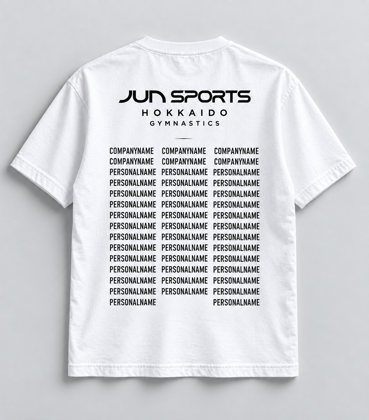 PERSONAL SUPPORTER 大会用チームTシャツ 背面デザイン